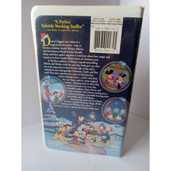 Walt Disney Mickey’s Once Upon A Christmas (1994, VHS Clamshell) FACTORY SEALED - Picture 10 of 11